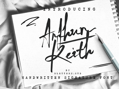 Arthur Keith - Signature Style Font