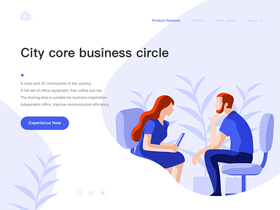 Illustration/City Core Business Circle