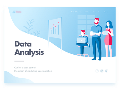 Illustration/Data Analysis characters colour community design illustration space web