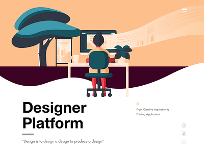 illustrations/Designer Platform characters color community design illustration space web