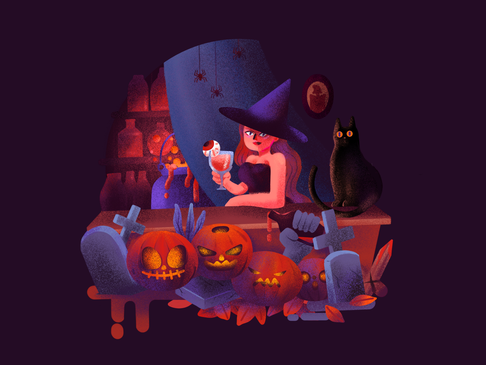 Illustration/Helloween by Ellicia for DCU on Dribbble