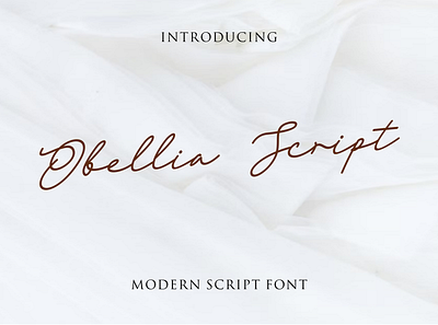 Obbellia Script branding clean font cute font design font graphic design handwritten illustration invitation font logo