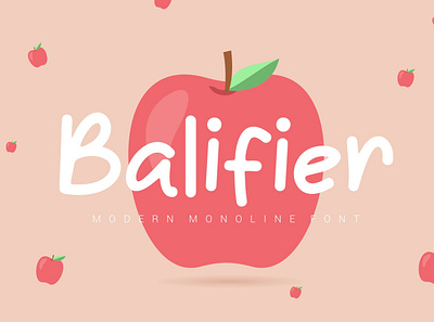 Balifier Monoline Font branding clean font design graphic design handwritten illustration invitation font logo ui vector