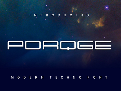Porqge Techno Font