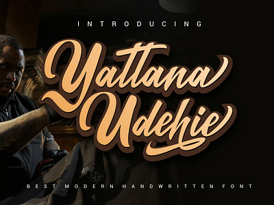 Yattana Udehie Brush Font