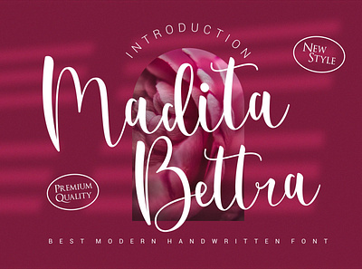 Madita Bettra Handwritten Font branding clean font design graphic design handwritten illustration invitation font logo vector