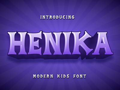 Henika Modern Kids Font