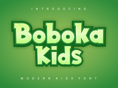 Boboka Kids Font branding clean font design graphic design handwritten illustration invitation font logo vector