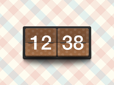 A Clock Widget chocolate clock widget