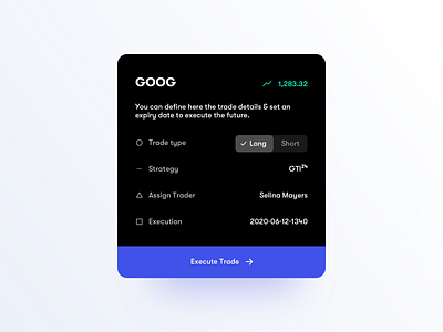 Fintech Trading Module app app design branding clean concept creative dailyui design flat interface minima mobile modern simple ui uiux ux web web design website