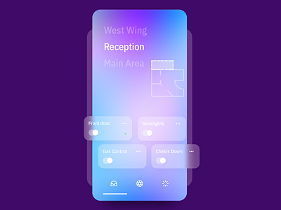 Mobile Controls app clean dashboard design interface light control mobile app notification smart app toggle ui uidesign vector widget widgets