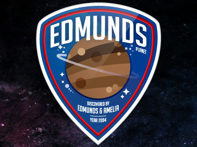 Edmunds planet blackhole interstellar nasa patch planet space