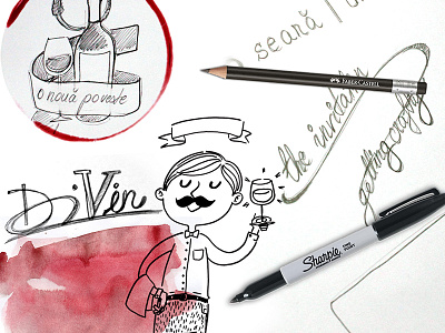 Millesime: Wine Event btl digital graphic design illustration romania