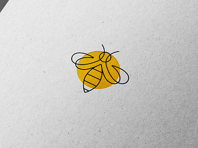 Bee Logo 🐝 bee beekeeping branding design graphic design illustration logo minimal minimalistic smart vector