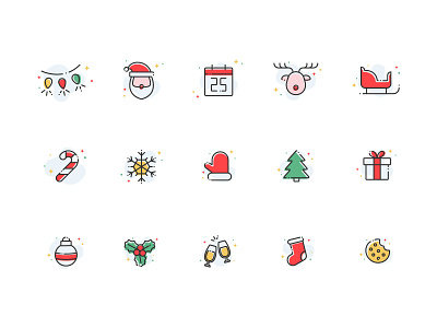 FREE Christmas Icons christmas design free graphic design icons illustration vector