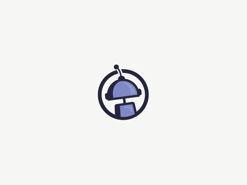 Robot illustrator illustration design logo robot