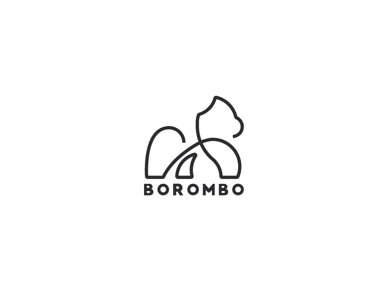 Borombo illustration graphic design animal logo minimalistic logo logo