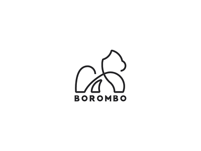 Borombo animal logo graphic design illustration logo minimalistic logo