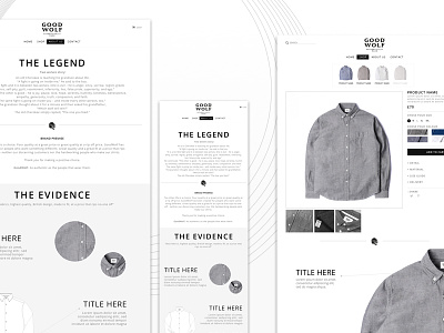 Goodwolf eCommerce clothing design ecommerce eshop fashion responsive ui user interface ux