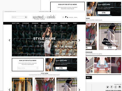 eCommerce for Spottedonceleb.com