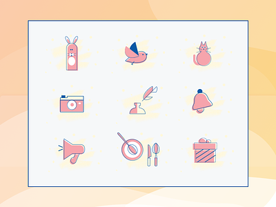 Bespoke Icons animals bespoke bluepink design duotone flat icon icon kit icons illustration pink ui