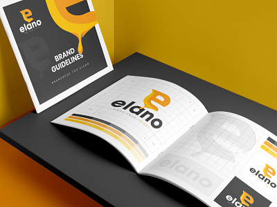 Branding - Elano (Wireframe) brand identity branding branding concept branding design custom logo grid logo icon logo logotype monogram multi color wireframe