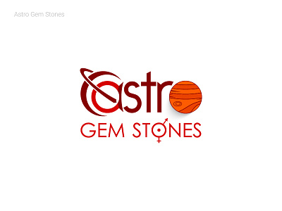 Astro Gem Stones 2d logo custom logo detailed logo multi color typography