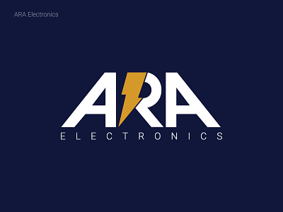 ARA Electronics 2d logo custom logo detailed logo multi color typography