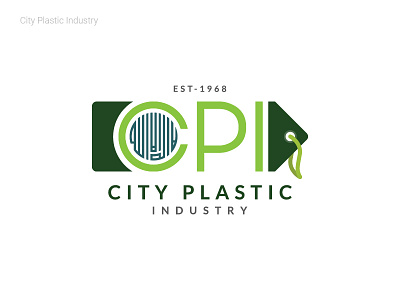 City Plastic Industry 2d logo custom logo detailed logo multi color typography