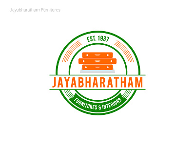 Jayabharatham Furnitures 2d logo custom logo detailed logo multi color typography