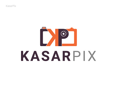 Kasar Pix 2d logo custom logo detailed logo multi color typography
