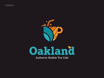 Oakland 2d logo custom logo detailed logo multi color typography