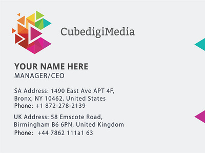 Business Card Design business card design graphic design logo motion graphics