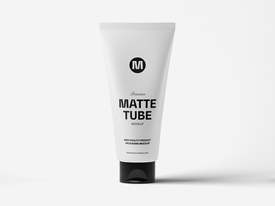 Matte Cosmetic Tube Mockup