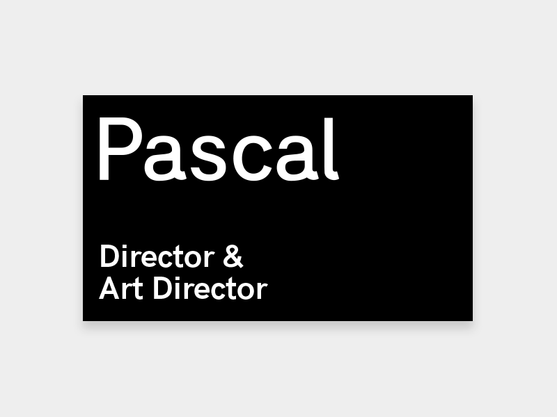 Pascal black branding custom type gif logo typography white
