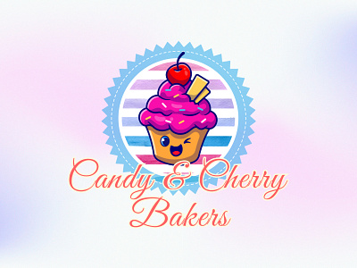 Cake Shop Logo | Logo Design adobe baker bakery branding cake cakeshop candy cherry design graphic design illustration illustrator logo logodesign sweet ui