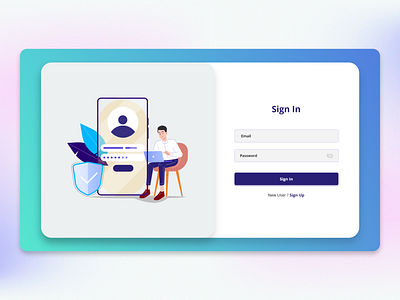 LOGIN PAGE | Web Application adobe authentication bank branding design designer figma finance illustration login logo page signup typography ui ux vector web web application xd