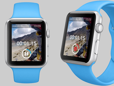 GoPro App for Apple Watch apple apple watch concept design gopro interface ios8 iwatch remote control ui watch