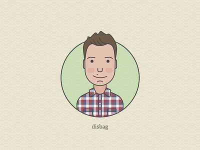 Avatar avatar character face flat icon illustration personal vector