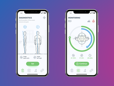 Medical Mobile App UI UX bluetooth children control fitness health illustration interface ios medical mobile smart