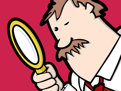 Deal Detective detective illustration illustrator magnifying glass pi private dick