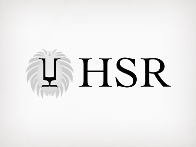 HSR Lion v1 animal brand branding face font identity lion logo
