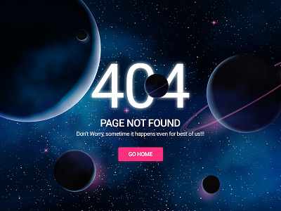 Daily UI challenge #008 - 404 page..!!