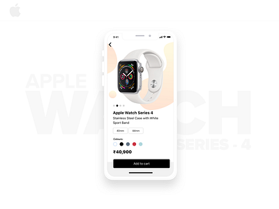 Apple Watch product page..!! app branding dailyui design flat icon interface mobile typography ui ux vector web