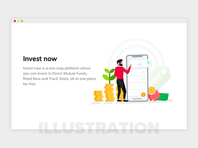 Illustration for Investment Website..!! art branding flat icon illustration illustration art interface logo mutual fund mutual mobile vector web website design