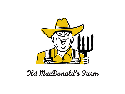 Old MacDonalds Farm Logo farm logo produce vintage