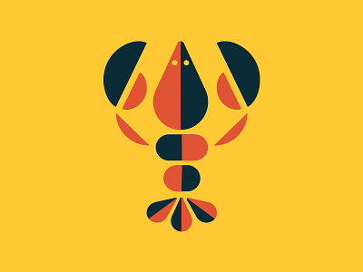 This Lil Lobster O' Mine... boston color palette fish identity lobster logo madeleine mcmichael pattern restaurant seafood shell summer