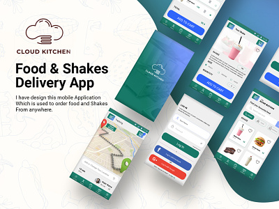 Cloud Kitechen Mobile App UIUX Design