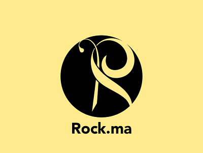 Logo concept Rock.ma branding illustration logo