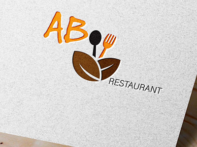 AB RESTAURANT MINIMALIST LOGO DESIGN branding design graphic design illustration logo typography vector